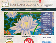Tablet Screenshot of bluelotusacupuncture.net